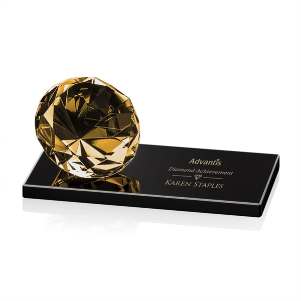 Gemstone Award on Black - Amber - Image 5
