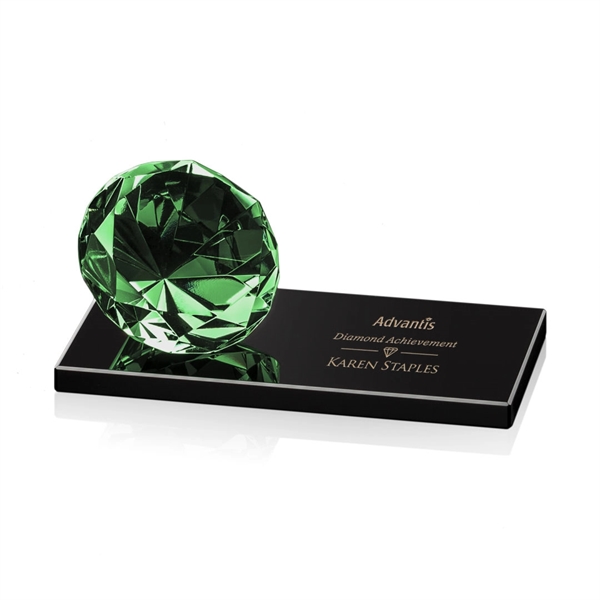 Gemstone Award on Black - Emerald - Image 3