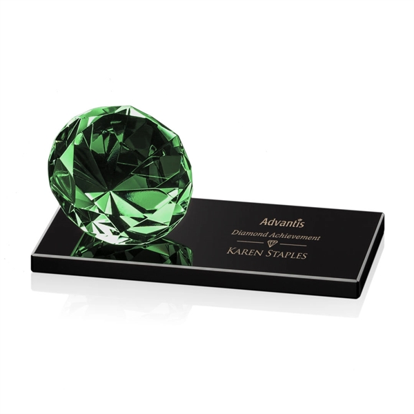 Gemstone Award on Black - Emerald - Image 5