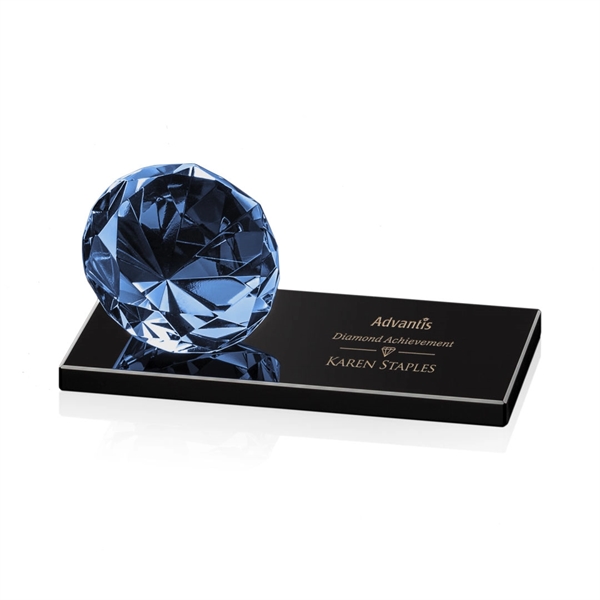 Gemstone Award on Black - Sapphire - Image 2