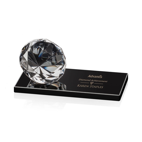 Gemstone Award on Black - Diamond - Image 2
