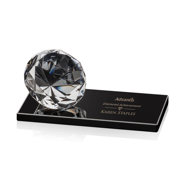 Gemstone Award on Black - Diamond - Image 3
