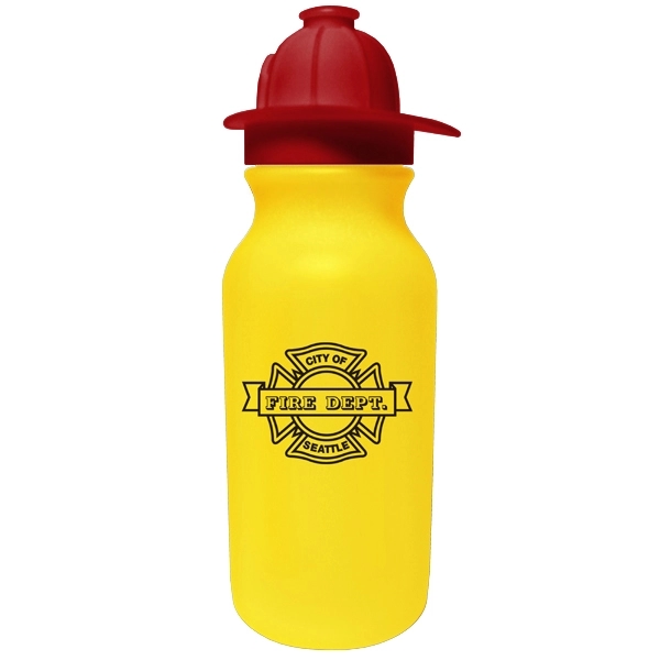 20 oz. Value Cycle Bottle w/Fireman Helmet Push'n Pull Cap - Image 17