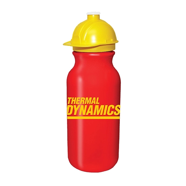 20 oz. Value Cycle Bottle w/ Safety Helmet Push 'n Pull Cap - Image 12