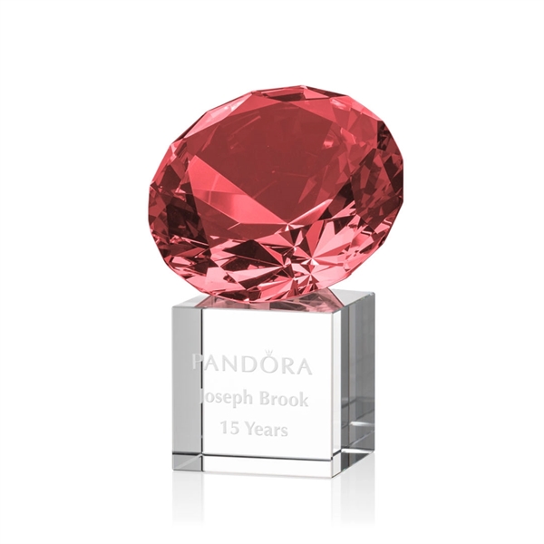 Gemstone Award on Cube - Ruby - Image 4