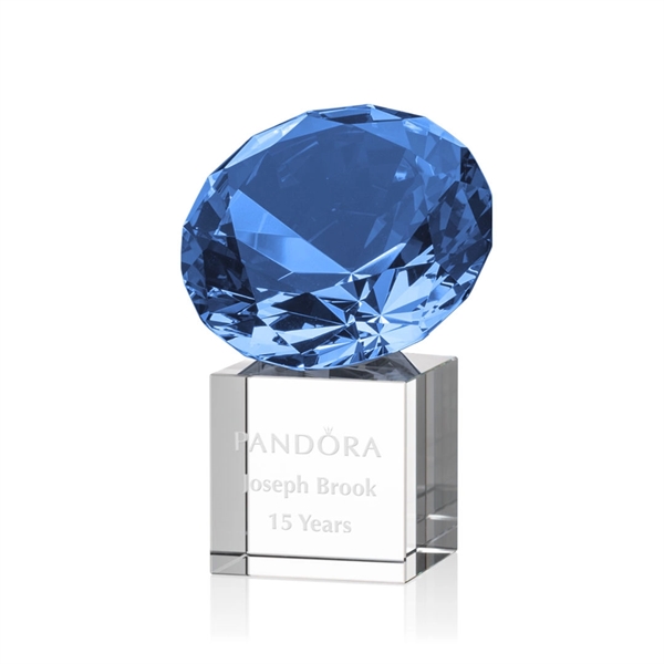 Gemstone Award on Cube - Sapphire - Image 4