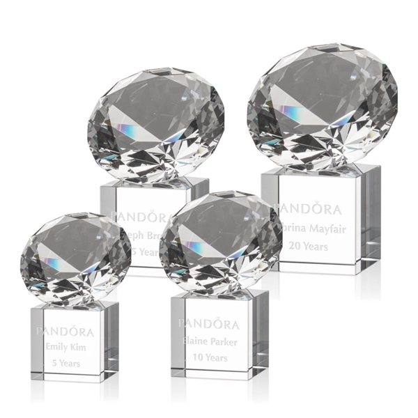 Gemstone Award on Cube - Diamond - Image 1