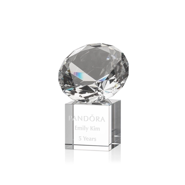 Gemstone Award on Cube - Diamond - Image 2