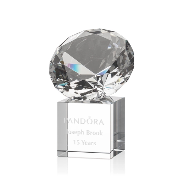 Gemstone Award on Cube - Diamond - Image 4