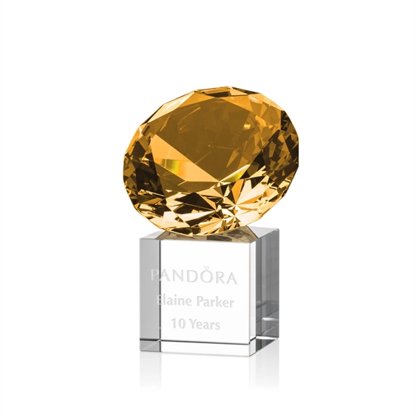 Gemstone Award on Cube - Amber - Image 3