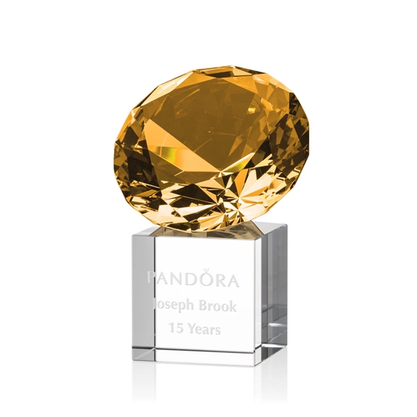 Gemstone Award on Cube - Amber - Image 4
