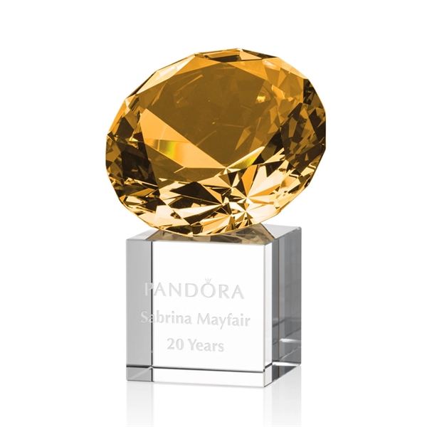 Gemstone Award on Cube - Amber - Image 5