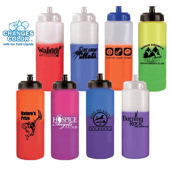 32 oz. Mood Sports Bottle with Push 'n Pull Cap - Image 11