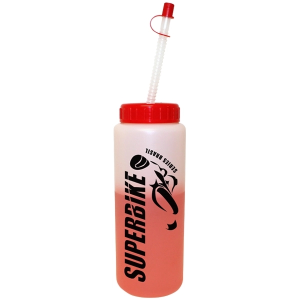 32 oz. Mood Sports Bottle with Flexible Straw - Image 15