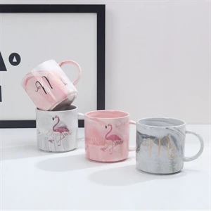 13 oz Marbling Mug with Handle ceramic cup    