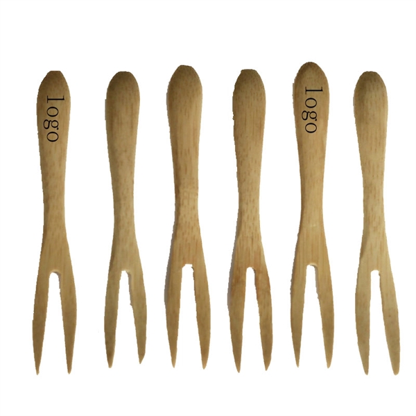 Bamboo Food Forks     - Image 2