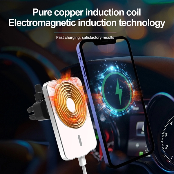 15W Max Magnetic Wireless Car Charger - Image 7