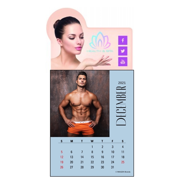 4C Press-N-Stick Header Male Call Calendar (13-Month) - Image 1