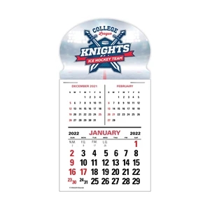 4C Press-N-Stick Header 3-Month Vertical Calendar (12-Month)