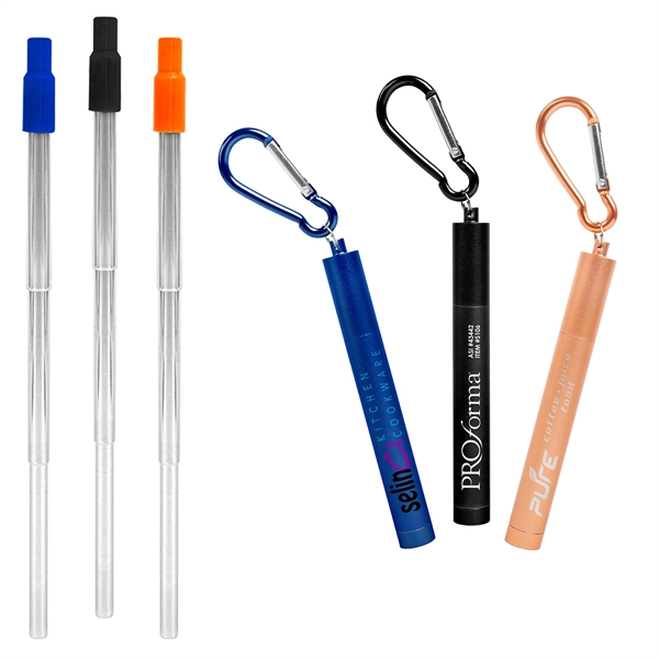 Eco-Friendly Reusable Stainless-Steel Straw In An Anodized T - Image 1