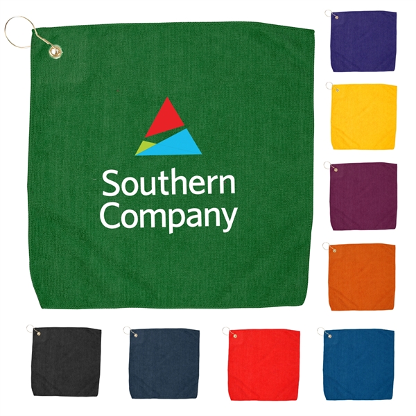 15" x 15" Hemmed Color Towel - Image 1