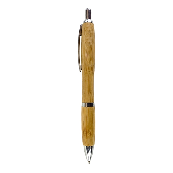 Curvy Bamboo Ballpoint Pen - Image 2
