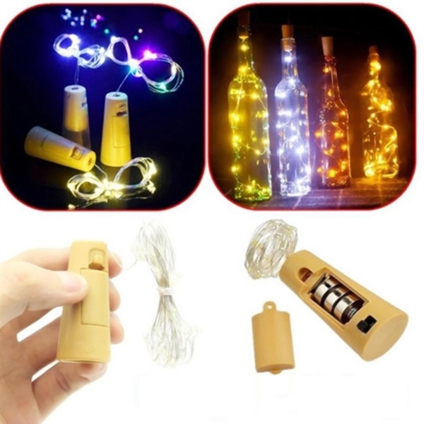 2M 20 LED Wine Bottle Fairy String Lights - Image 1