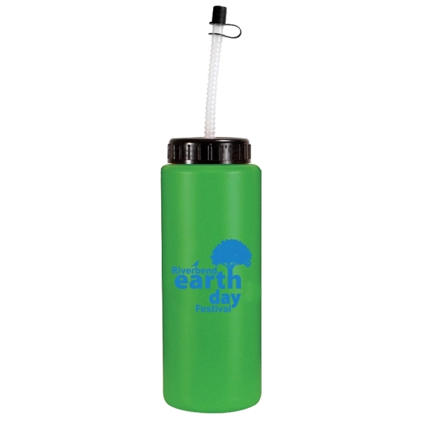 32 oz. Sports Bottle with Flexible Straw - Image 10