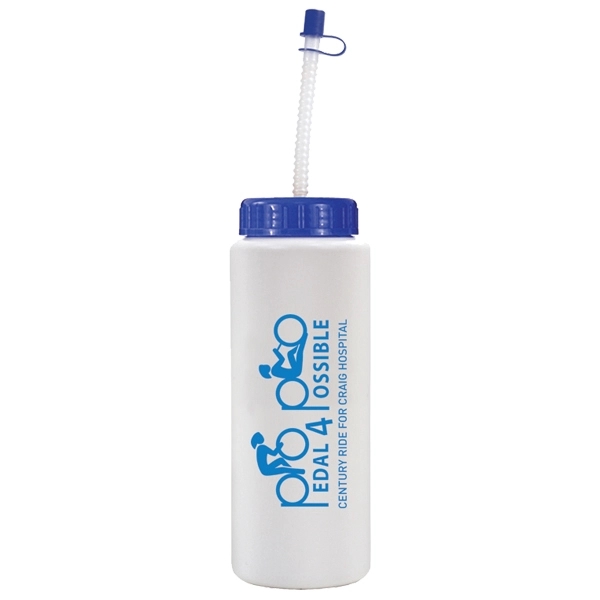 32 oz. Sports Bottle with Flexible Straw - Image 15