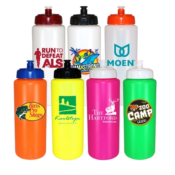 32 oz. Sports Bottle with Push 'n Pull Cap - Image 26
