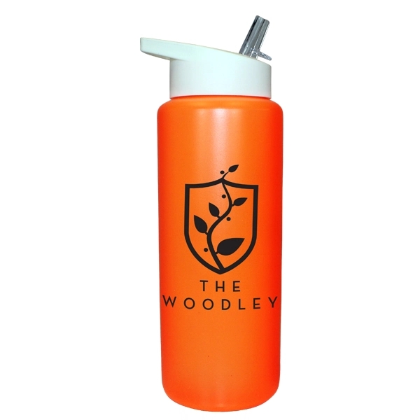 32 oz. Sports Bottle with Straw Cap Lid - Image 5