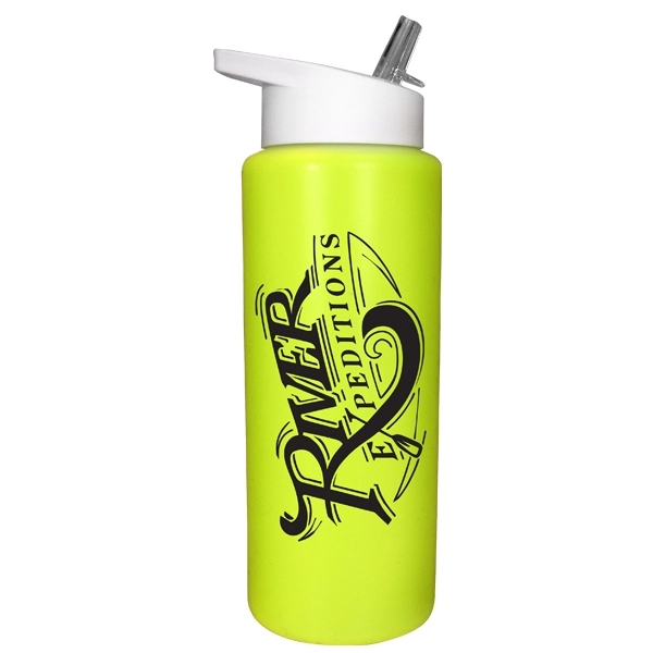 32 oz. Sports Bottle with Straw Cap Lid - Image 7