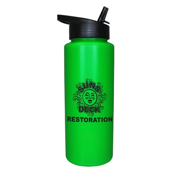 32 oz. Sports Bottle with Straw Cap Lid - Image 8