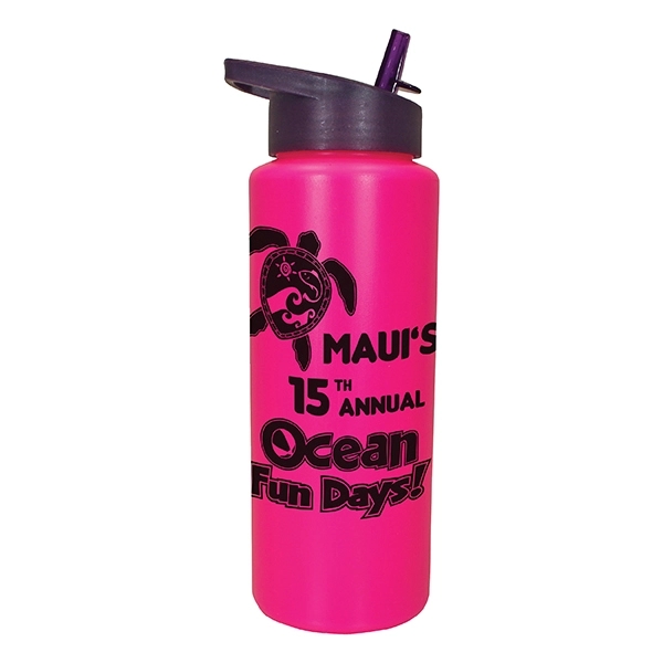 32 oz. Sports Bottle with Straw Cap Lid - Image 9