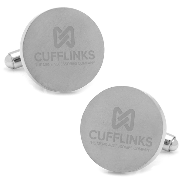Round Titanium Cufflinks - Image 6