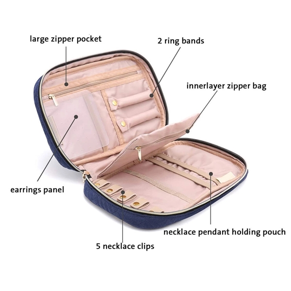 Multi-function organizer case travel jewelry storage bag     - Image 2