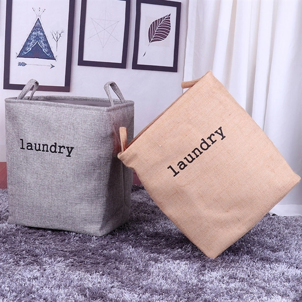Dirty Clothes Storage Basket Foldable Laundry Box     - Image 1