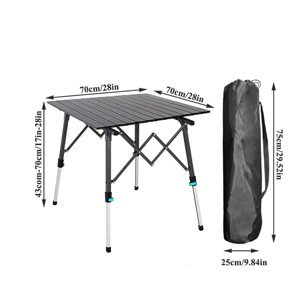 Ultralight Aluminum Folding Camping Table - Image 4