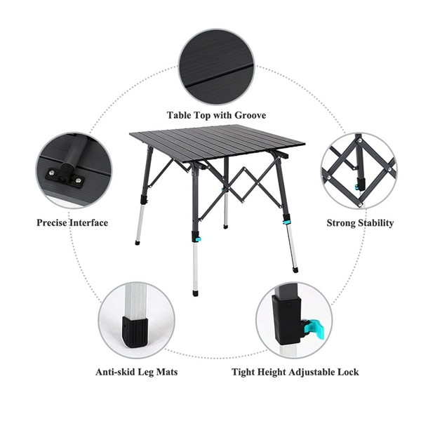 Ultralight Aluminum Folding Camping Table - Image 5