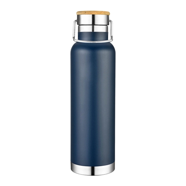 22 oz. Double Wall SS Vacuum Bottle w/Bamboo Lid - Image 5