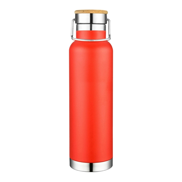 22 oz. Double Wall SS Vacuum Bottle w/Bamboo Lid - Image 6