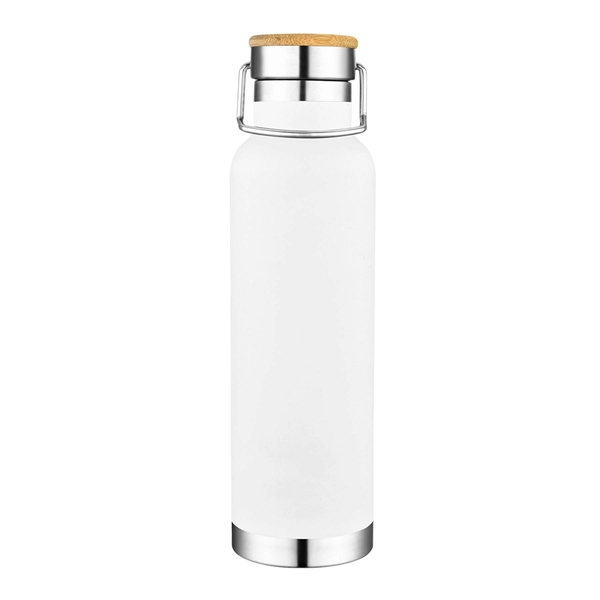 22 oz. Double Wall SS Vacuum Bottle w/Bamboo Lid - Image 7