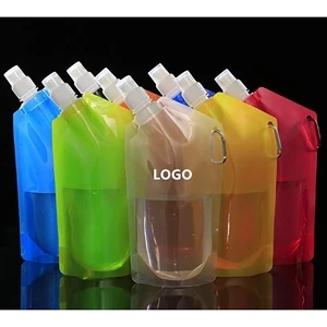 24oz Plastic Collapsible Sports Water Bottle