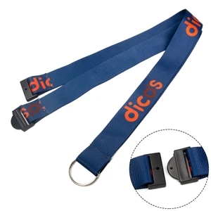 Polyester Sublimated Lanyard w/ Safety Breakaway ID Holder