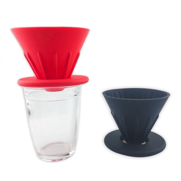 Silica gel coffee filter cup silica gel filter funnel + gask - Image 4