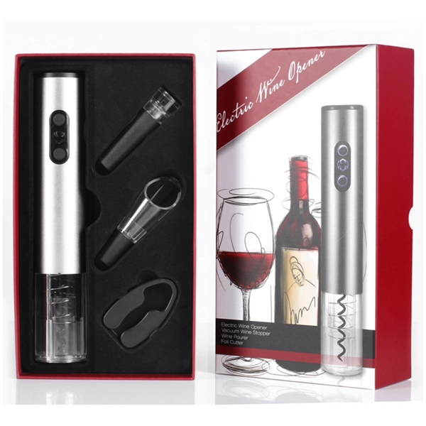4 Pcs Electronic Automatic Wine Bottle Opener Gift Sets - Image 6