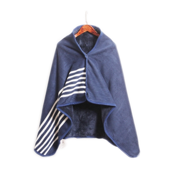 Fleece Wearable Shawl Blanket - Image 3