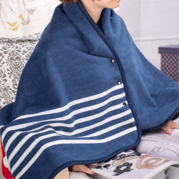 Fleece Wearable Shawl Blanket - Image 6