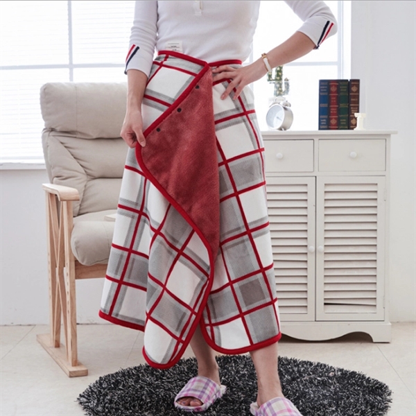 Fleece Wearable Shawl Blanket - Image 8