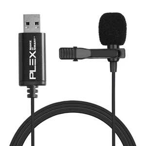Metal USB Lapel Microphone Clips On Perfect For Video Confer